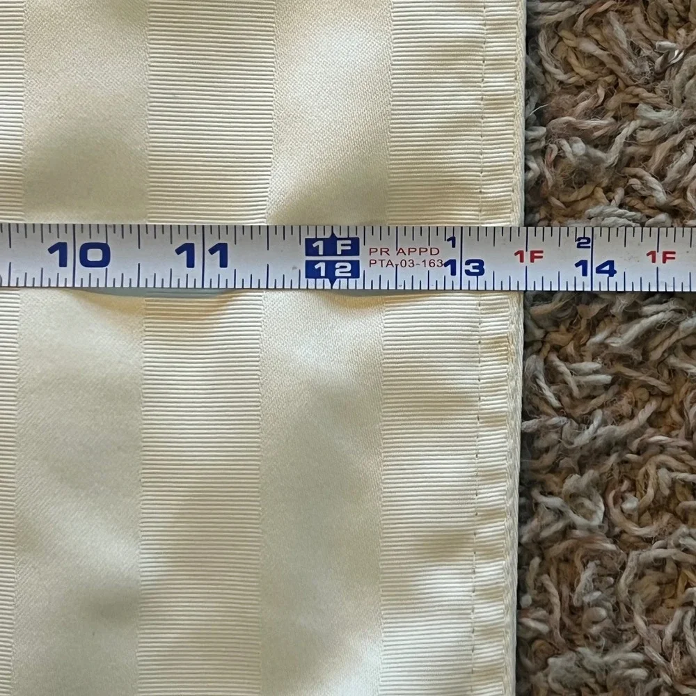 Ivory‎ Striped Table Runner Cream Satin Stripe 70x13.5 Home Decor
